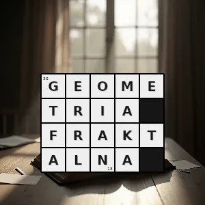 Hasło krzyżówkowe dziedzina geometrii której kluczowym pojęciem są fraktale obiekty wykazujące własność samopodobieństwa - geometria fraktalna – rozwiązanie, synonimy, podpowiedzi i definicje krzyżówkowe